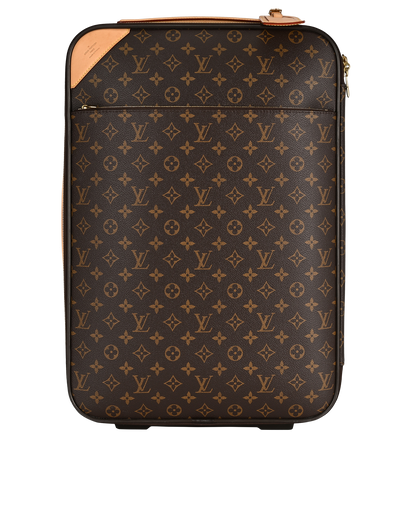 Pegase 55 Rolling Suitcase, &pound;1,600, Handbags, Brown, Canvas, Front view